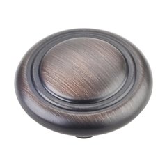 Vienna 1-1/4 Inch Diameter Dark Brushed Antique Copper Cabinet Knob Vienna 1-1/4 Inch Diameter Dark Brushed Antique Copper Cabinet Knob