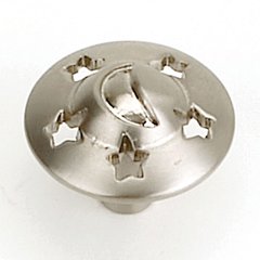 Celestials 1-1/4 Inch Diameter Brushed Satin Nickel Cabinet Knob Celestials 1-1/4 Inch Diameter Brushed Satin Nickel Cabinet Knob