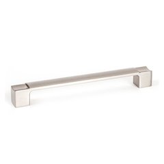 Segment 7-9/16 Inch Center to Center Brushed Nickel Cabinet Pull Segment 7-9/16 Inch Center to Center Brushed Nickel Cabinet Pull