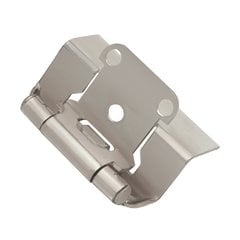 Full Wrap 1/2 inch Overlay Hinge Pair Satin Nickel Full Wrap 1/2 inch Overlay Hinge Pair Satin Nickel