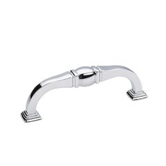 Katharine 3-3/4 Inch Center to Center Polished Chrome Cabinet Pull Katharine 3-3/4 Inch Center to Center Polished Chrome Cabinet Pull