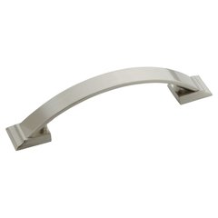 Candler 3-3/4 Inch Center to Center Satin Nickel Cabinet Pull Candler 3-3/4 Inch Center to Center Satin Nickel Cabinet Pull