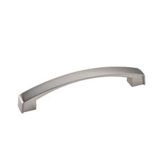 Merrick 5-1/16 Inch Center to Center Satin Nickel Cabinet Pull Merrick 5-1/16 Inch Center to Center Satin Nickel Cabinet Pull