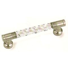Kristal 3 Inch Center to Center Acrylic/Satin Pewter Cabinet Pull Kristal 3 Inch Center to Center Acrylic/Satin Pewter Cabinet Pull