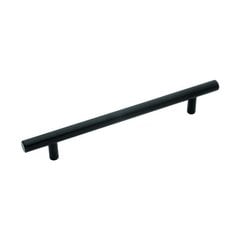 Metropolis 6-5/16 Inch Center to Center Matte Black Cabinet Pull Metropolis 6-5/16 Inch Center to Center Matte Black Cabinet Pull