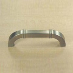 Country 3-3/4 Inch Center to Center Dull Satin Nickel Cabinet Pull Country 3-3/4 Inch Center to Center Dull Satin Nickel Cabinet Pull