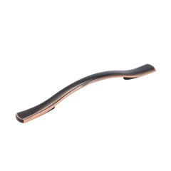 Euro-Contemporary 5-1/16 Inch Center to Center Refined Bronze Cabinet Pull Euro-Contemporary 5-1/16 Inch Center to Center Refined Bronze Cabinet Pull