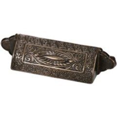 Eastlake Inspirations 3-1/2 Inch Center to Center Dark Glaze Cabinet Cup Pull Eastlake Inspirations 3-1/2 Inch Center to Center Dark Glaze Cabinet Cup Pull