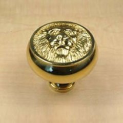 Roman 1-1/2 Inch Diameter Polished Brass Cabinet Knob Roman 1-1/2 Inch Diameter Polished Brass Cabinet Knob