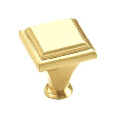 Manor Knob 1" Dia. Brushed Brass Manor Knob 1" Dia. Brushed Brass