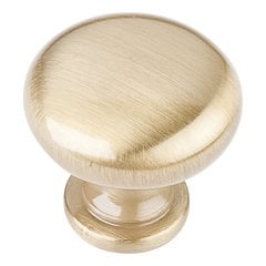 Madison Cabinet Knob 1-3/16 inch Diameter Satin Brass Madison Cabinet Knob 1-3/16 inch Diameter Satin Brass