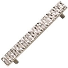 Italian Designs Mosaic 5-1/16 Inch Center to Center Satin Nickel Cabinet Pull Italian Designs Mosaic 5-1/16 Inch Center to Center Satin Nickel Cabinet Pull