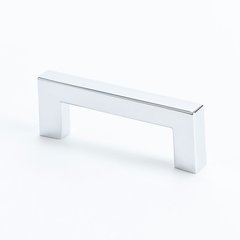 Square 2-1/2 Inch Center to Center Polished Chrome Cabinet Pull Square 2-1/2 Inch Center to Center Polished Chrome Cabinet Pull