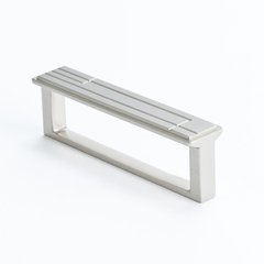 Oak Park 3-3/4 Inch Center to Center Brushed Nickel Cabinet Pull Oak Park 3-3/4 Inch Center to Center Brushed Nickel Cabinet Pull