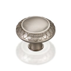 Symphony 1-3/8 Inch Diameter Satin Nickel Cabinet Knob Symphony 1-3/8 Inch Diameter Satin Nickel Cabinet Knob