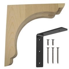14% OFF Scalloped Maple Bar Bracket Corbel Rib 10 Inches in Length