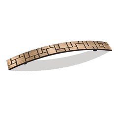 Breighton 6-5/16 Inch Center to Center Antique Brushed Satin Brass Cabinet Pull Breighton 6-5/16 Inch Center to Center Antique Brushed Satin Brass Cabinet Pull