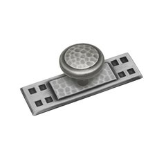 3-1/2 Inch Length Antique Pewter Back-plate 3-1/2 Inch Length Antique Pewter Back-plate