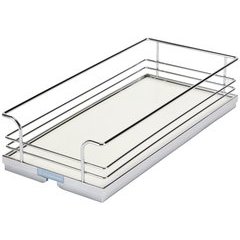 Pull-Out Tray Organizer 18-7/8X20 5/8X4-5/16 - Chrome/White Pull-Out Tray Organizer 18-7/8X20 5/8X4-5/16 - Chrome/White