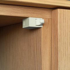 Double Push Latch with Adjustment - Plastic Beige Double Push Latch with Adjustment - Plastic Beige