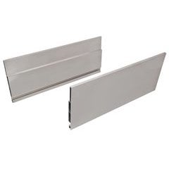 Lineabox Drawer System Aluminum Side Profile 180mm X 3M - Stainless Steel Lineabox Drawer System Aluminum Side Profile 180mm X 3M - Stainless Steel