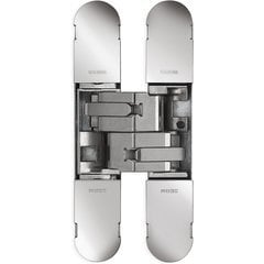3D Invisible Hinge 134x24mm - Model 1130 - Nickel Plated 3D Invisible Hinge 134x24mm - Model 1130 - Nickel Plated