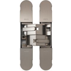 3D Invisible Hinge 134x24mm - Model 1130 - Satin Nickel Plated 3D Invisible Hinge 134x24mm - Model 1130 - Satin Nickel Plated