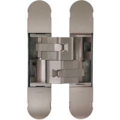 3D Invisible Hinge 160x32mm - Model 1131 - Satin Nickel Plated 3D Invisible Hinge 160x32mm - Model 1131 - Satin Nickel Plated