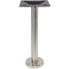 8 inch Round Bolt Down Table Base - Stainless Steel 28-5/8 inch H 8 inch Round Bolt Down Table Base - Stainless Steel 28-5/8 inch H
