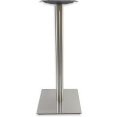 17 inch Square Table Base - Stainless Steel 40-3/8 inch H 17 inch Square Table Base - Stainless Steel 40-3/8 inch H