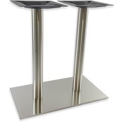 16 inch x 28 inch Rectangular Table Base - Stainless Steel 28-5/8 inch H 16 inch x 28 inch Rectangular Table Base - Stainless Steel 28-5/8 inch H