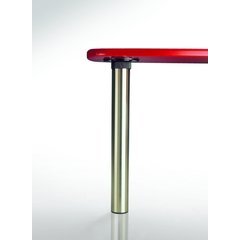Isola Single Table Leg Polished Chrome 27-3/4 inch H Isola Single Table Leg Polished Chrome 27-3/4 inch H