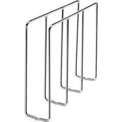 30% OFF 3 Inch Width U-Shaped Tray Divider for Kitchen Base Cabinet or Uppers - Chrome, Min. Cabinet Opening: 3-1/4" W x 12" D x 10-1/4" H