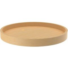 40% OFF 20 Inch Diameter Lazy Daisy Full Circle Single Rotating Tray with Steel Bearing for Shelf Mounting - Natural