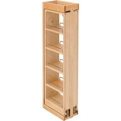 6 x 39 Inch Pull - Out Between Cabinet Wall Filler - Natural Wood 6 x 39 Inch Pull - Out Between Cabinet Wall Filler - Natural Wood