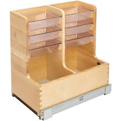 30 Inch Vanity Sink Base Storage Organizer - Maple 30 Inch Vanity Sink Base Storage Organizer - Maple