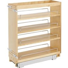 8 Inch Base Cabinet Organizer - Natural Wood 8 Inch Base Cabinet Organizer - Natural Wood