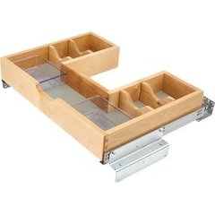 30 Inch Soft Close Vanity U-Shaped Undersink Pullout - Side Mount 30 Inch Soft Close Vanity U-Shaped Undersink Pullout - Side Mount