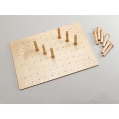 Medium 30 x 21 Inch Peg Board - Natural Wood Medium 30 x 21 Inch Peg Board - Natural Wood