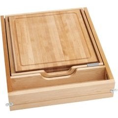 21 Inch Soft Close Knife and Cutting Board Drawer Kit - Natural Wood 21 Inch Soft Close Knife and Cutting Board Drawer Kit - Natural Wood