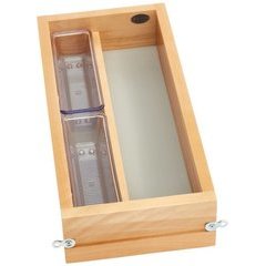 9 Inch Vanity Single Drawer with Soft Close Slides - Natural Wood 9 Inch Vanity Single Drawer with Soft Close Slides - Natural Wood