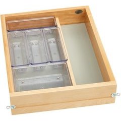 15 Inch Vanity Single Drawer with Soft Close Slides - Natural Wood 15 Inch Vanity Single Drawer with Soft Close Slides - Natural Wood