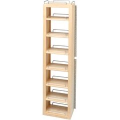 57 Inch Internal Swing Out Pantry Only - Natural Wood 57 Inch Internal Swing Out Pantry Only - Natural Wood