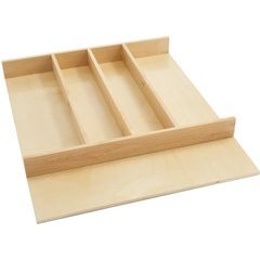 18.5 Inch Shallow Utility Tray Insert - Natural Wood 18.5 Inch Shallow Utility Tray Insert - Natural Wood