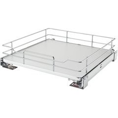 21 Inch Soft Close Solid Bottom Pullout Baskets - Gray 21 Inch Soft Close Solid Bottom Pullout Baskets - Gray