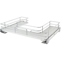 30 Inch U-Shaped Soft Close Solid Bottom Pull Out - Gray 30 Inch U-Shaped Soft Close Solid Bottom Pull Out - Gray