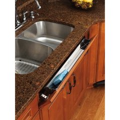 31 Inch Stainless Steel Tip-Out Tray - Silver 31 Inch Stainless Steel Tip-Out Tray - Silver