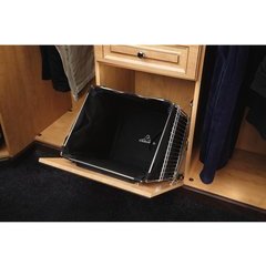 16 Inch Tilt Out Hamper Basket - Black 16 Inch Tilt Out Hamper Basket - Black