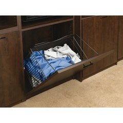 16 Inch Tilt Out Hamper Basket - Oil Rubbed Bronze 16 Inch Tilt Out Hamper Basket - Oil Rubbed Bronze