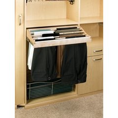 30 Inch Pants Rack Organizer - Natural Wood 30 Inch Pants Rack Organizer - Natural Wood
